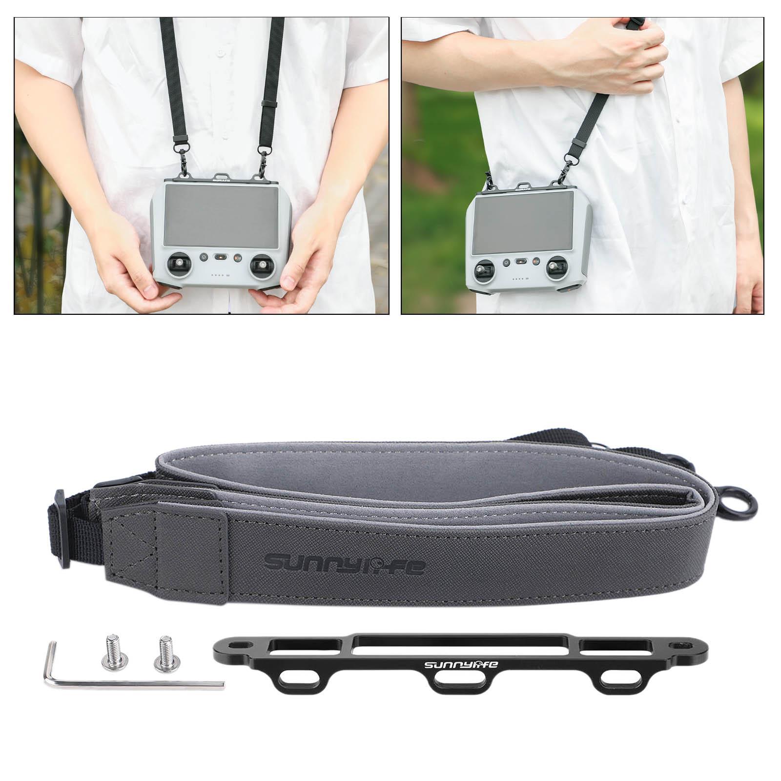 Remote Control Hanging Buckle Rope PU Leather Lanyard Neck Strap for  RC