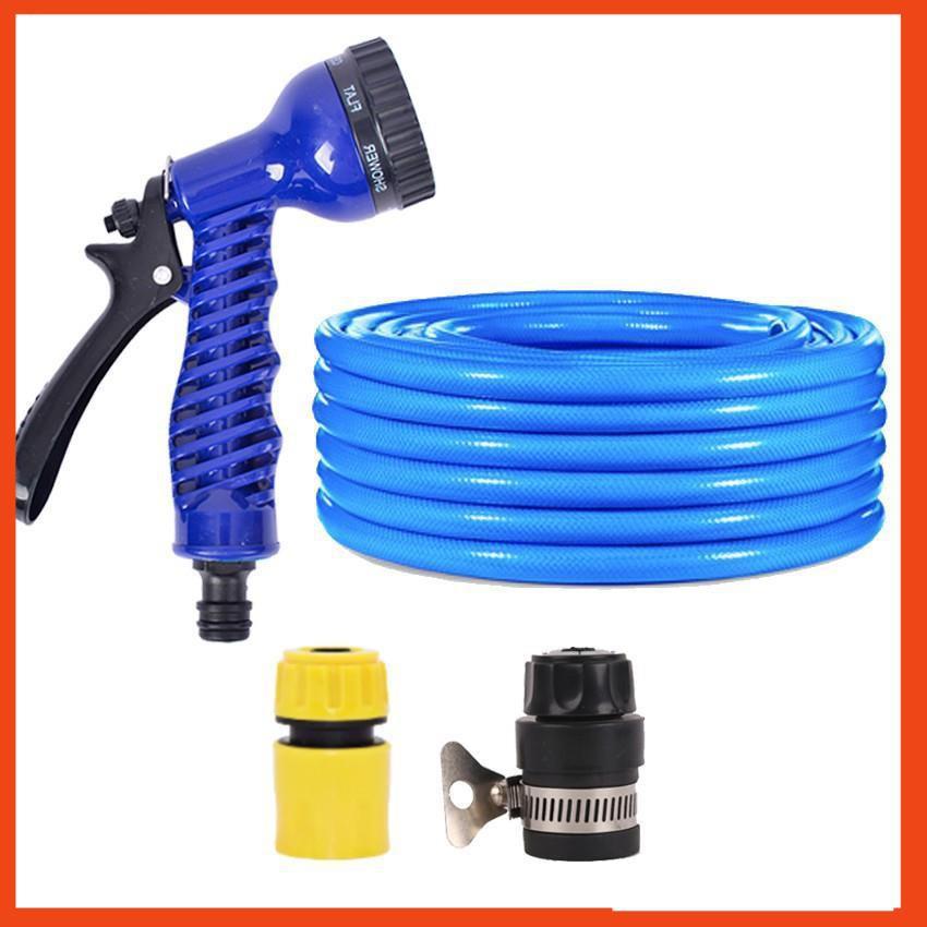 Bộ dây tăng áp 3 lần vòi xịt nước rửa xe, tưới cây loại 15m 206843