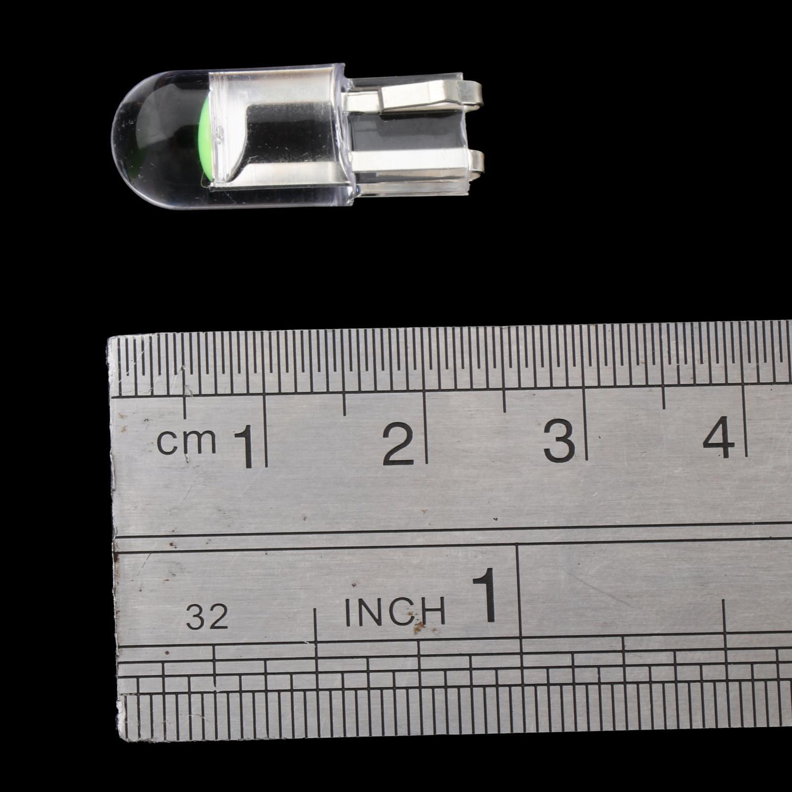 12Pieces 194 T10 DC12V LED Bulb Wedge License Plate Light Green