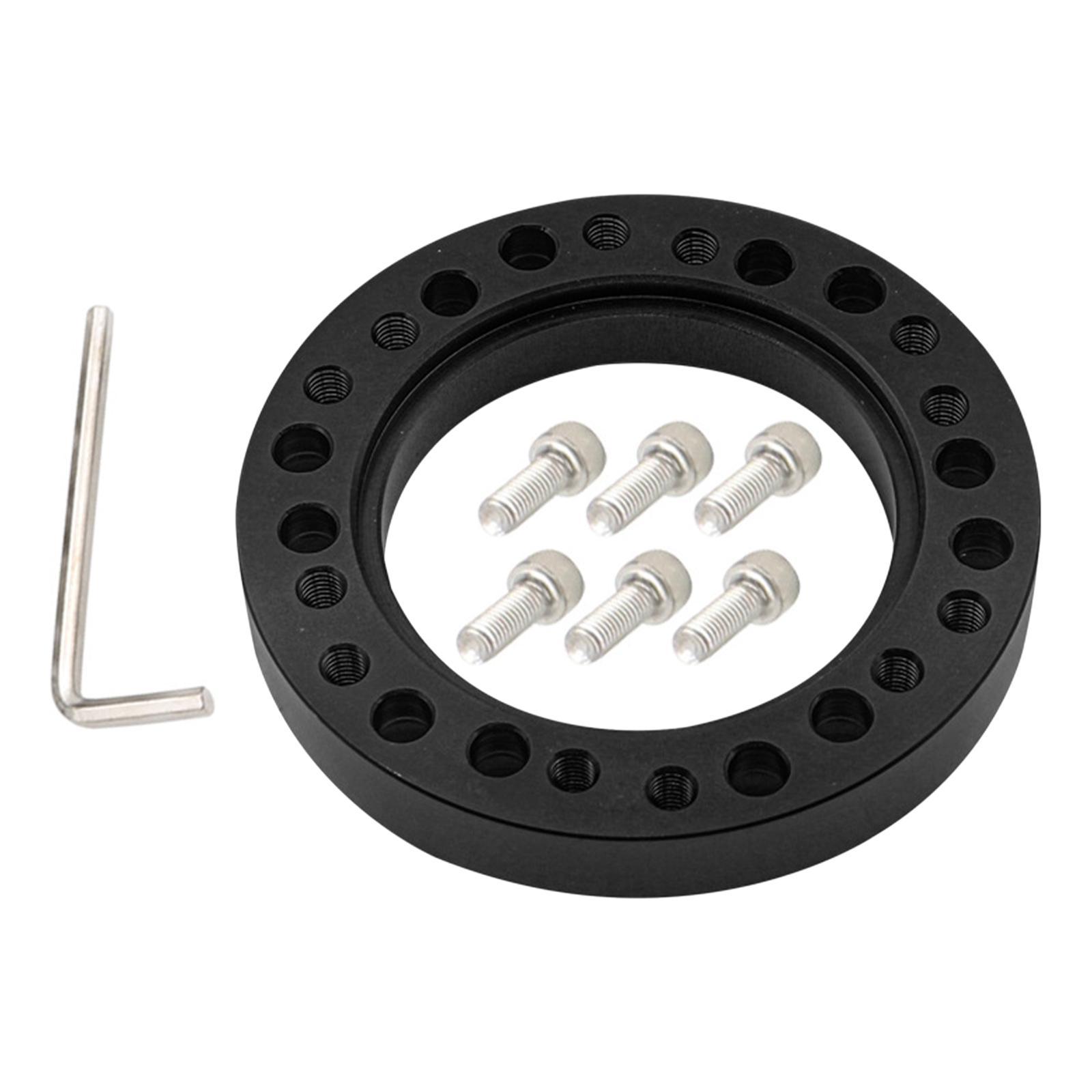 Car Steering Wheel Hub Adapter Spacer W/ 6 Screws Conversion Spacer Racing Car