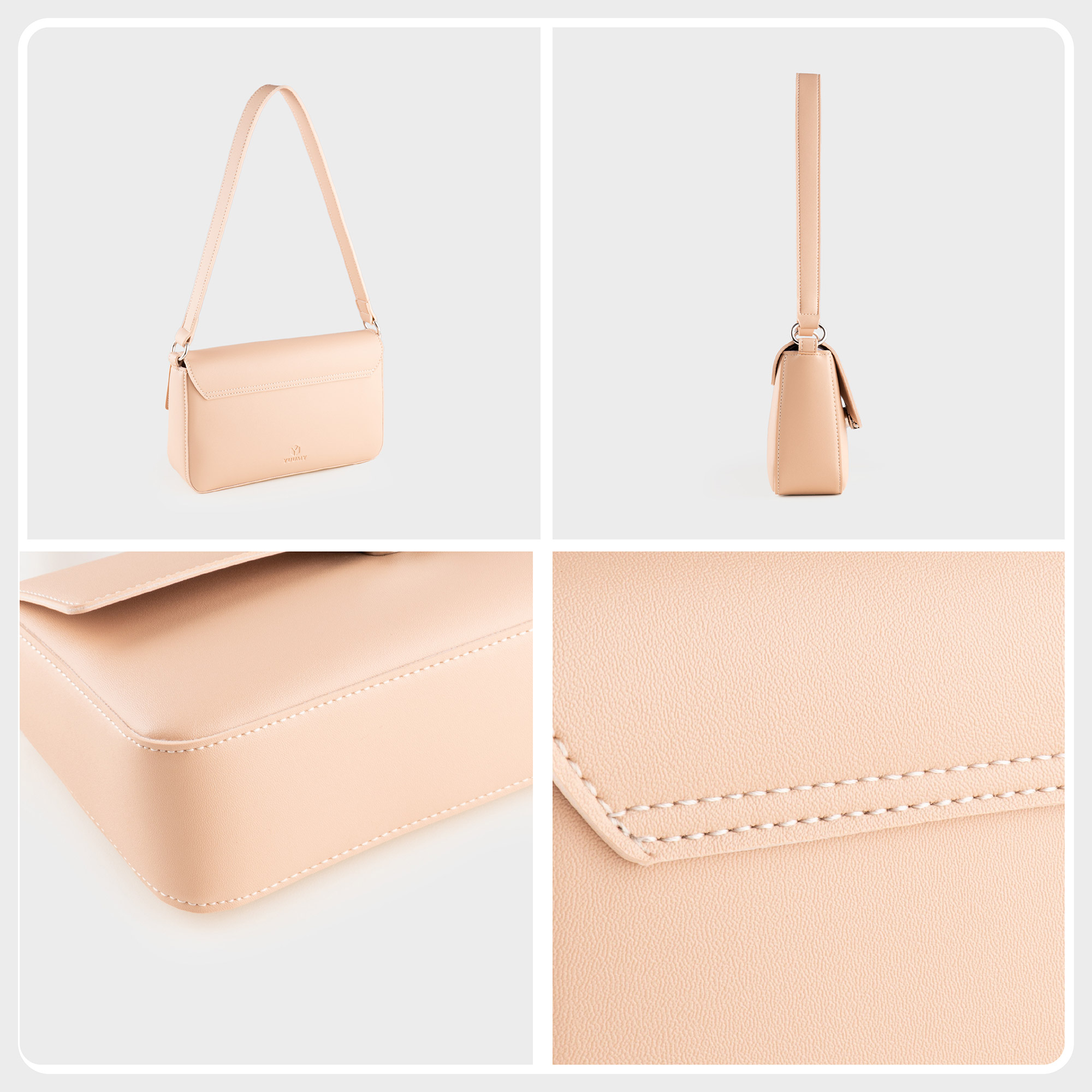 Túi Yuumy ( Thời trang nữ nhấn khóa kim loại - Túi đeo vai da Seasand YN268 )