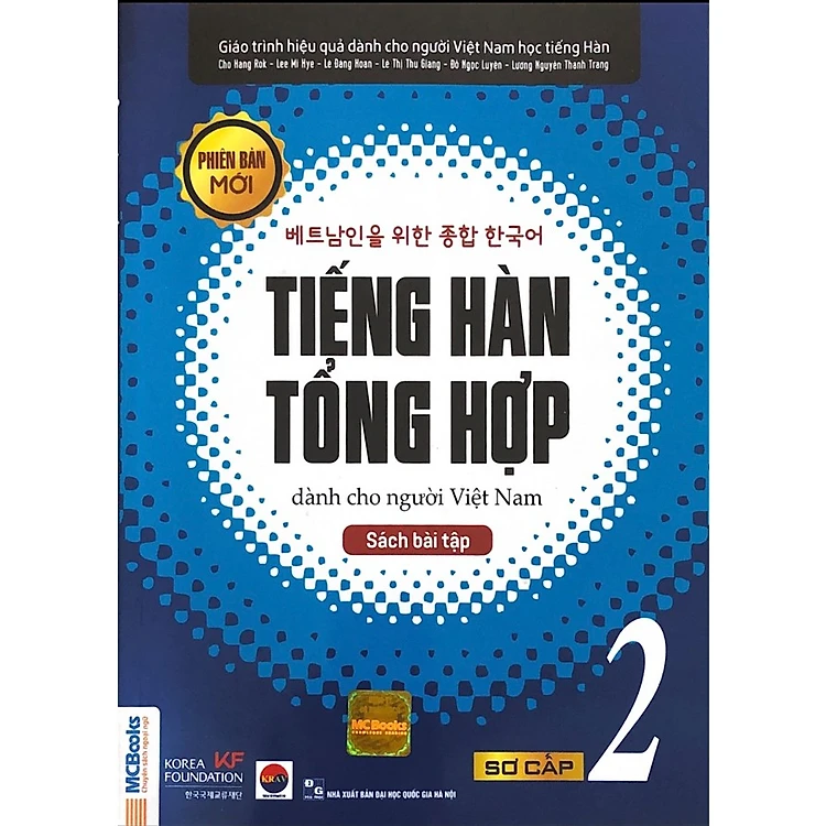 Sách Tiếng Hàn Tổng Hợp Dành Cho Người Việt Nam - Sách Bài Tập Sơ Cấp 2 (Tặng kèm bộ Bookmark Love Book)