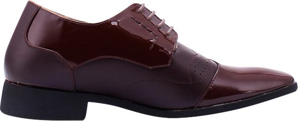 Giày Tăng Chiều Cao Nam Huy Hoàng HT7181 - Nâu Đất (Size