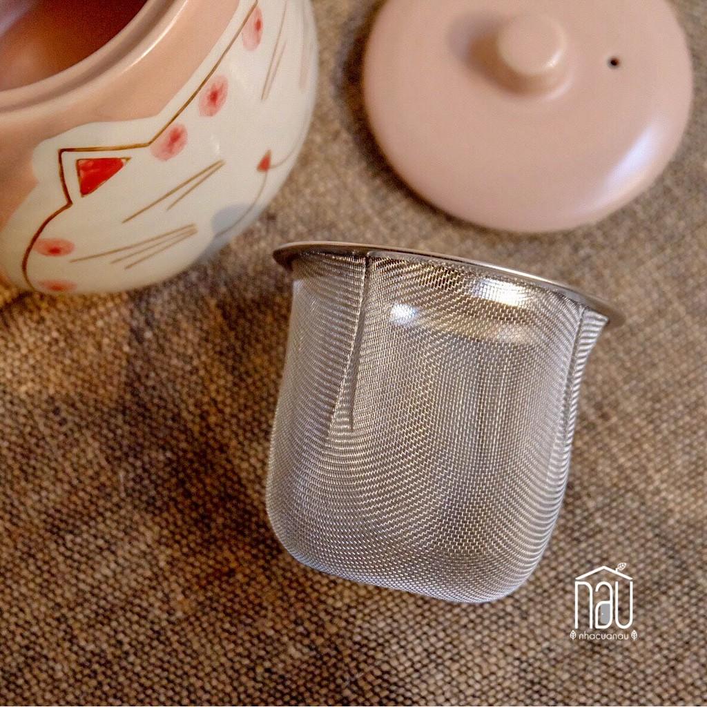 Set ấm chén, bộ bình trà sứ, hoạ tiết Mèo thần tài Maneki Neko độc đáo rất thích hợp tặng biếu, tân gia, sinh nhật