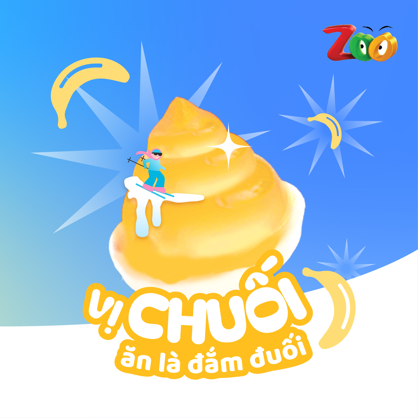 Kẹo dẻo Zoo kem tuyết túi 25g (3kg)