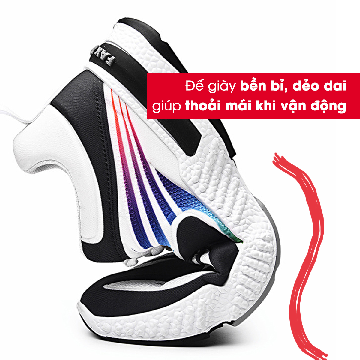 Giày thể thao nam phong cách giới trẻ 2021, giày sneaker nam thời trang cá tính