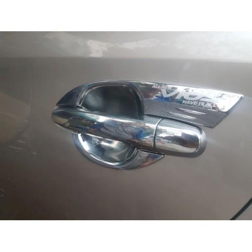 Bộ Ốp Hõm Tay Nắm Cửa Mạ Crom Chống Trầy Xước Cho Ô Tô dành cho xe Toyota Vios 2014-2017
