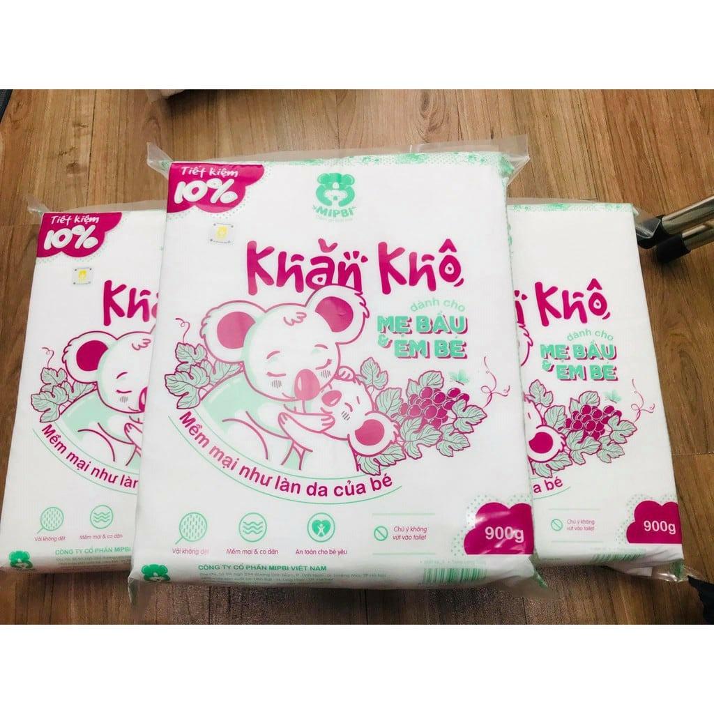 Khăn vải khô đa năng cao cấp Mipbi bịch 600G/900G