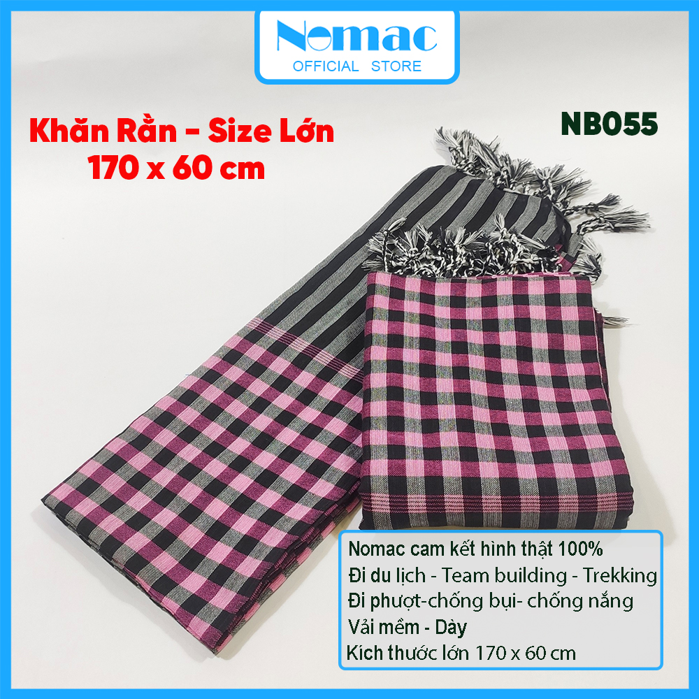 Khăn Rằn Nam Bộ cao cấp (Vải cotton Loại 1) / Khăn đi phượt thời trang nam nữ/ Mã N01, N47, N51, N52, N54, N55