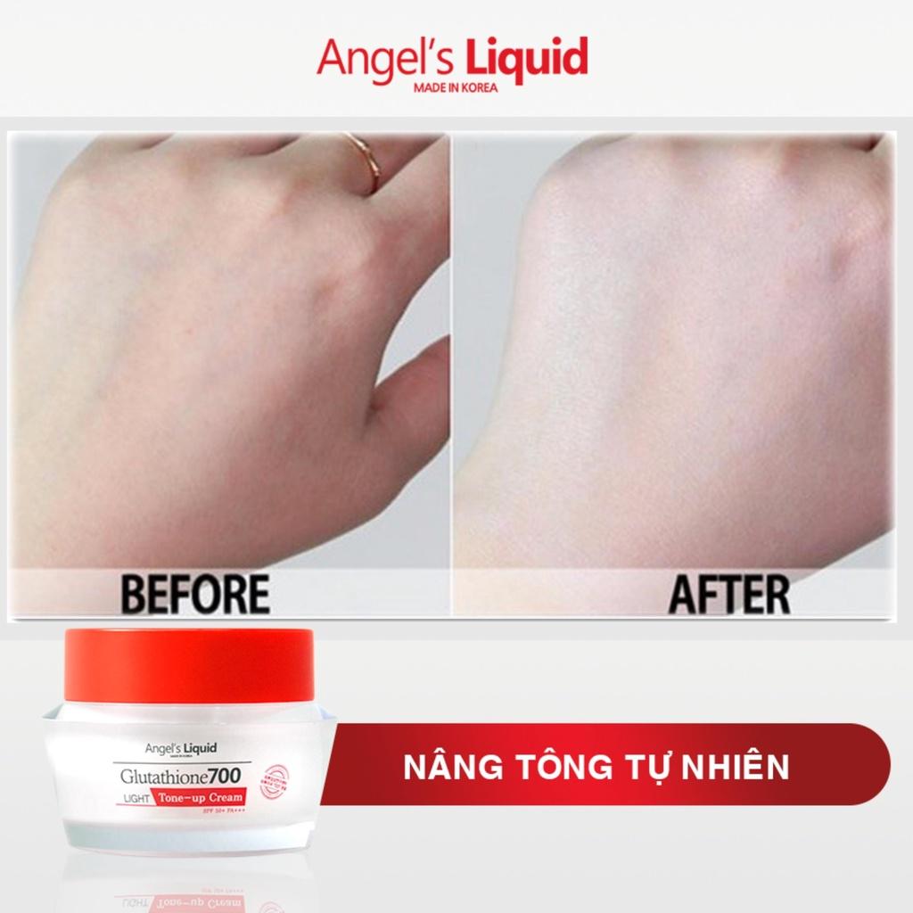 Kem Dưỡng Trắng Da Angel Liquid Glutathione 700 Light Tone Up Cream Chống Nắng Nâng Tone (Ngày) 50ml