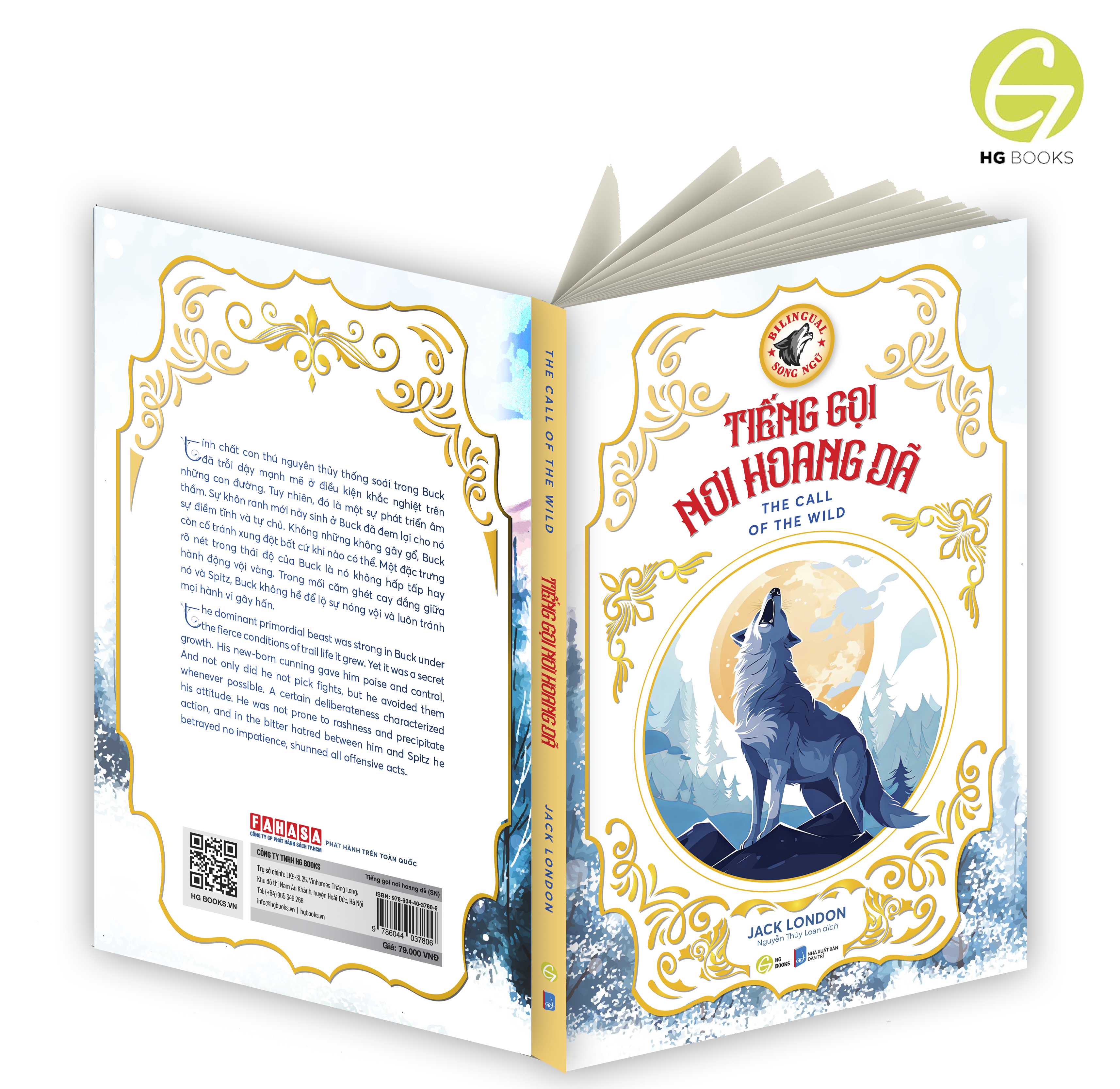 Tiếng gọi nơi hoang dã - Sách song ngữ kinh điển, có note từ vựng tặng kèm file nghe - HG Books