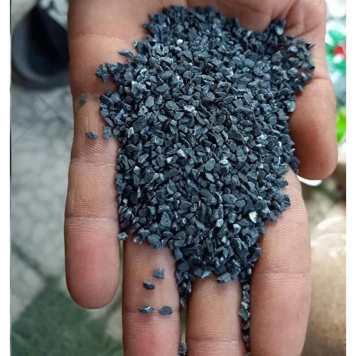 1kg 500gr Sỏi đen 5mm trang trí bể thủy sinh, bể cá cảnh, tiểu cảnh