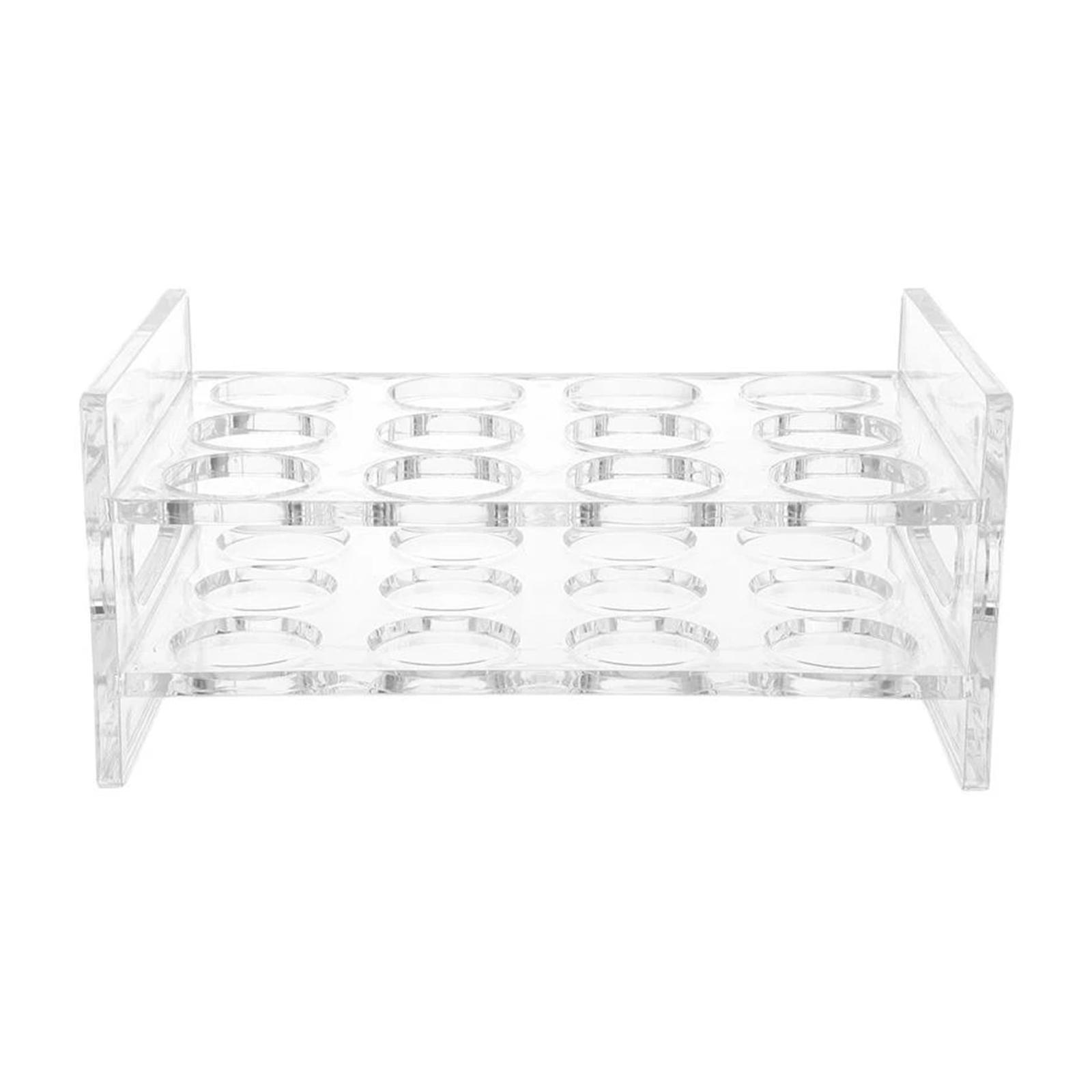 Acrylic Cup Rack Durable Unique Drinkware Portable 12 Round Holes for Party