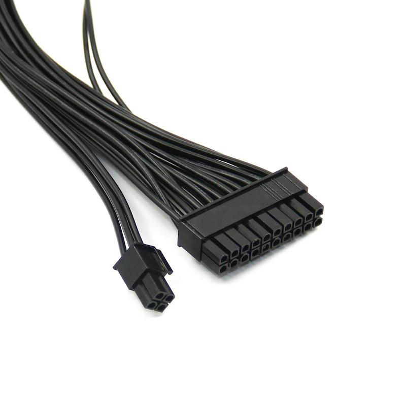 Đặc biệt ATX bo mạch chủ điện dòng bắt đầu nam đến nữ 24Pin cung cấp điện kép đồng bộ dòng bắt đầu dây đồng nguyên chất 18AWG