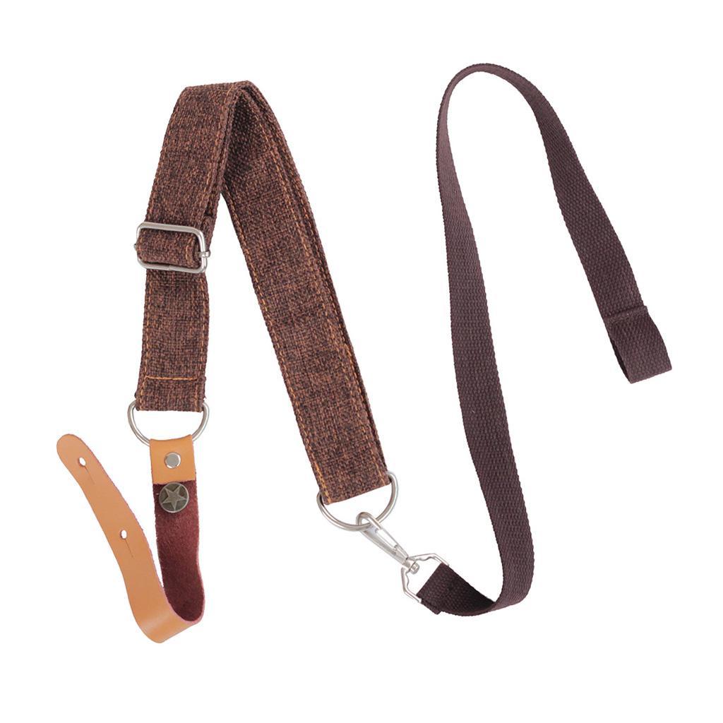 Ukulele Strap 4 String Guitar Shoulder Belt Coffee