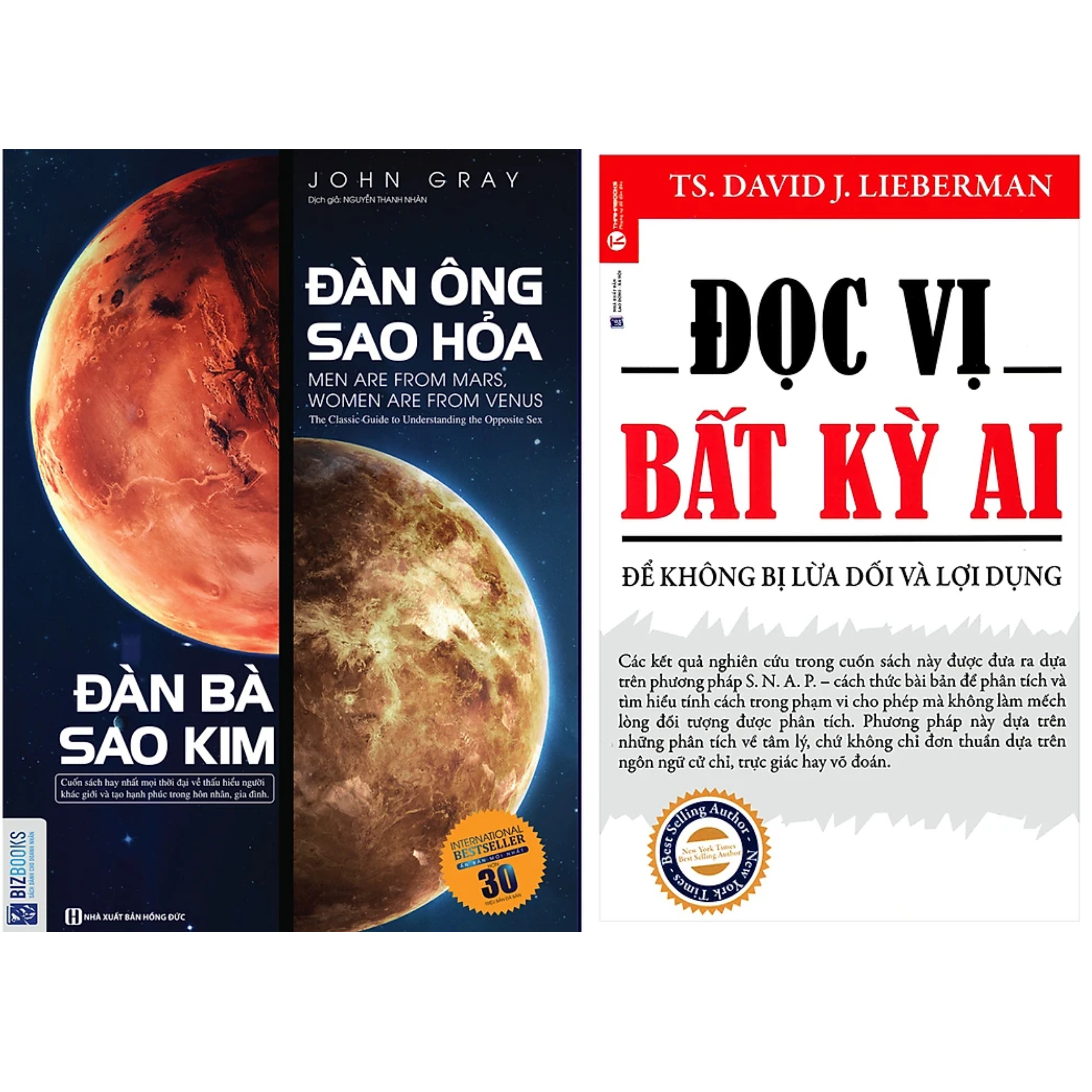 Combo 2Q: Đọc Vị Bất Kỳ Ai - Để Không Bị Lừa Dối Và Lợi Dụng + Đàn Ông Sao Hỏa Đàn Bà Sao Kim