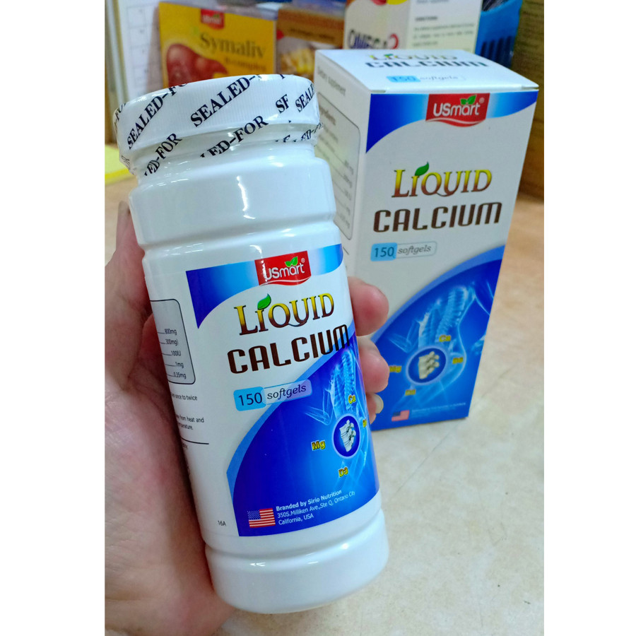 Thực Phẩm Chức Năng Bổ sung Canxi và Vitamin D3 Liquid Calcium Sirio Pharma (150 viên)