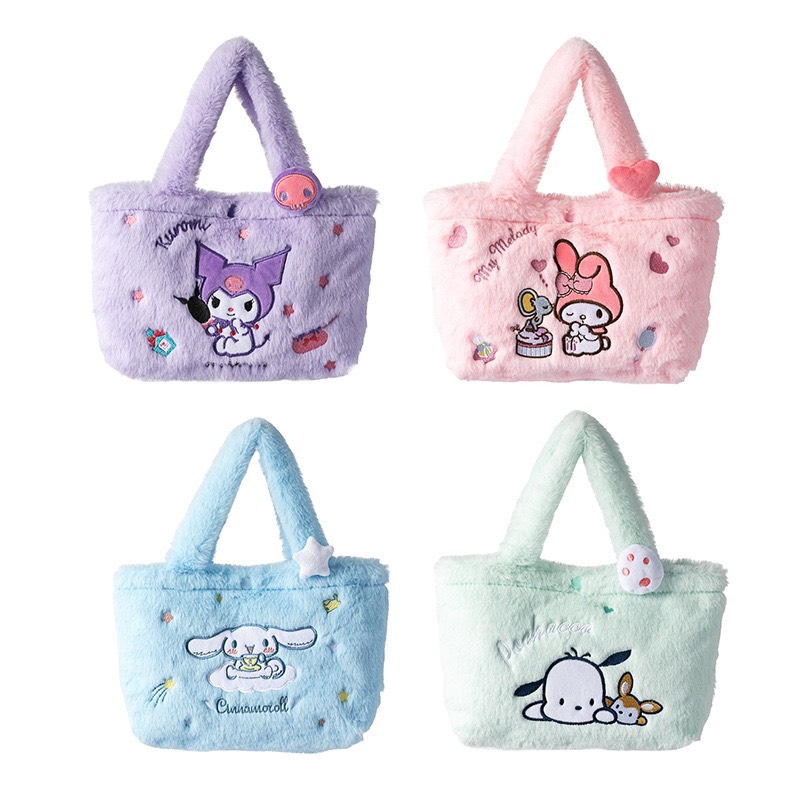 Túi cho bé nhiều họa tiết hoạt hình đáng yêu Baby-S, Túi xách cho bé dáng tote phong cách Hàn Quốc xinh xắn - STX043
