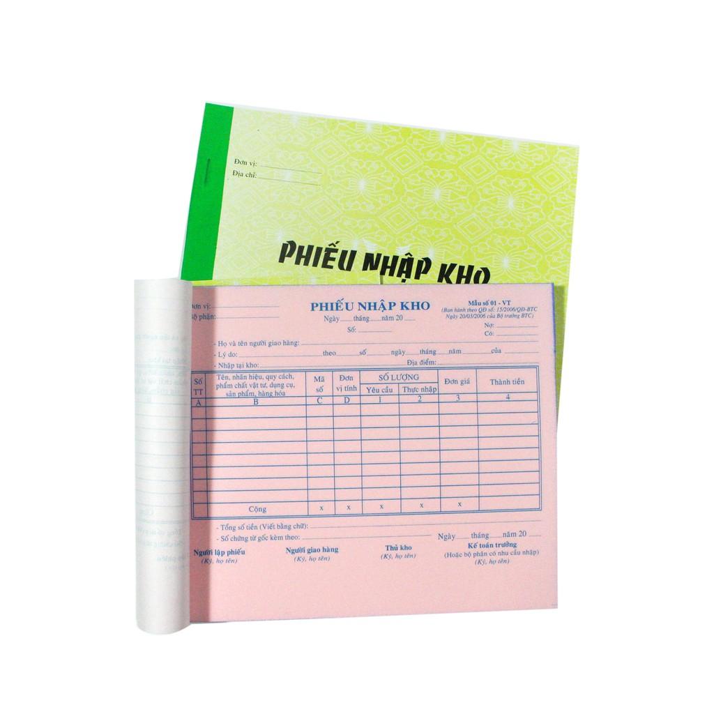 Phiếu Xuất Kho, Phiếu Nhập Kho 2 Liên / 3 Liên A5 - Nhã Yến