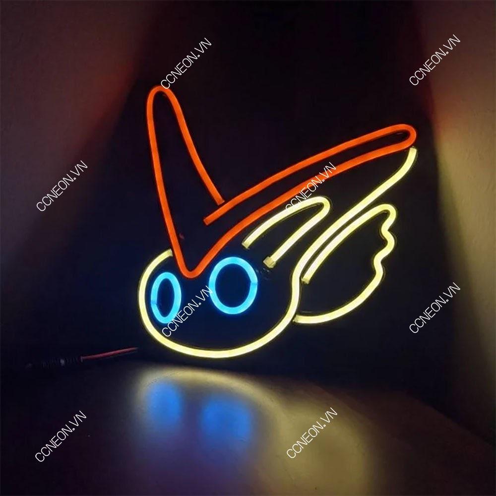 Đèn Trang Trí Led Neon Hình Cute Victini - Đèn Led Neon Nhân Vật Pokemon