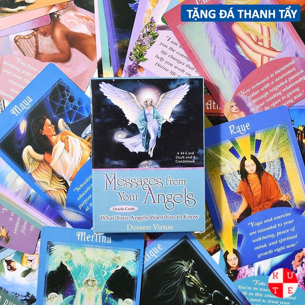 Bài Oracle Mesages From Your Angels 44 Lá Bài Tặng File Tiếng Anh Và Đá Thanh Tẩy