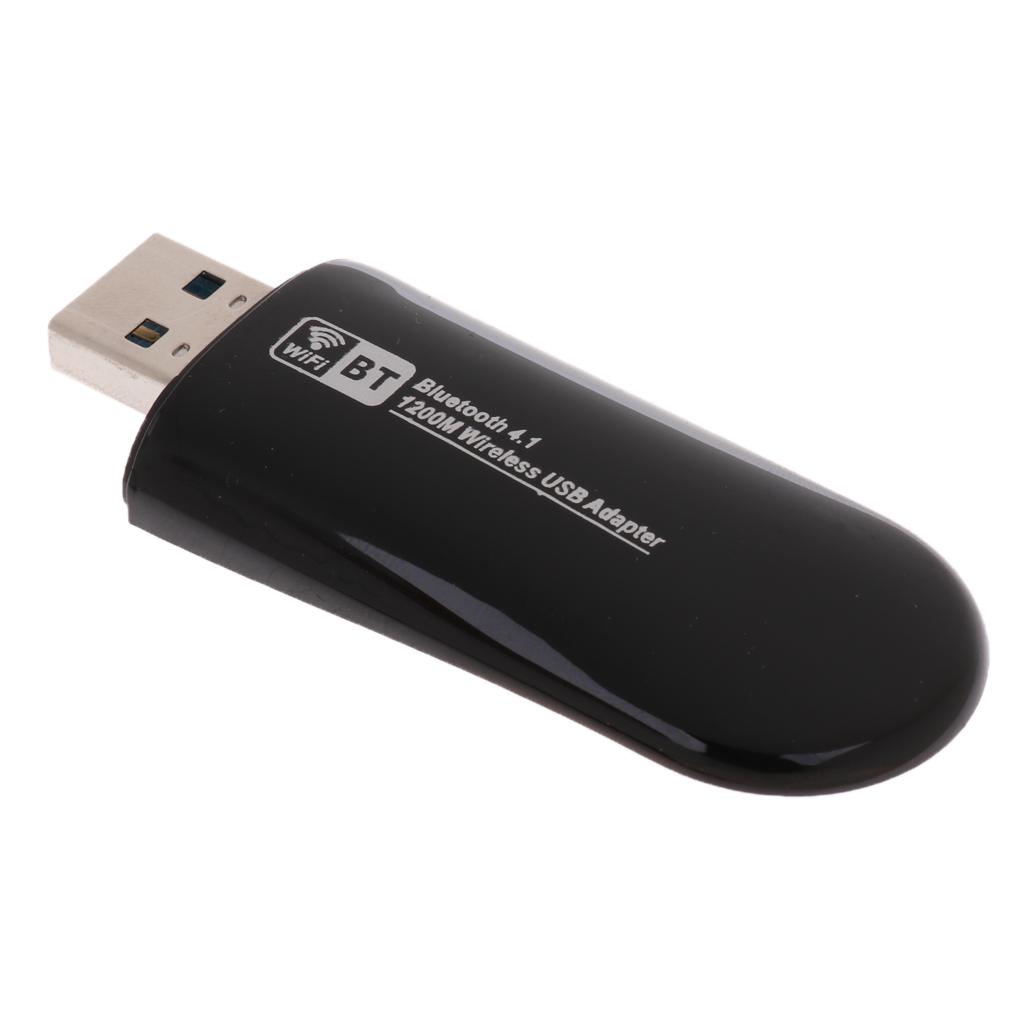 802.11ac 1200Mbps 2.4/5G USB3.0 Wifi Adapter Bluetooth 4.1 Wireless Receiver