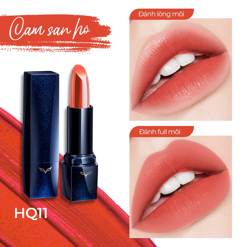 Taiwan Cosmetics Son Thỏi Fox Definitely Lipstick 4G - Hq11 - Cam San Hô Im Shining