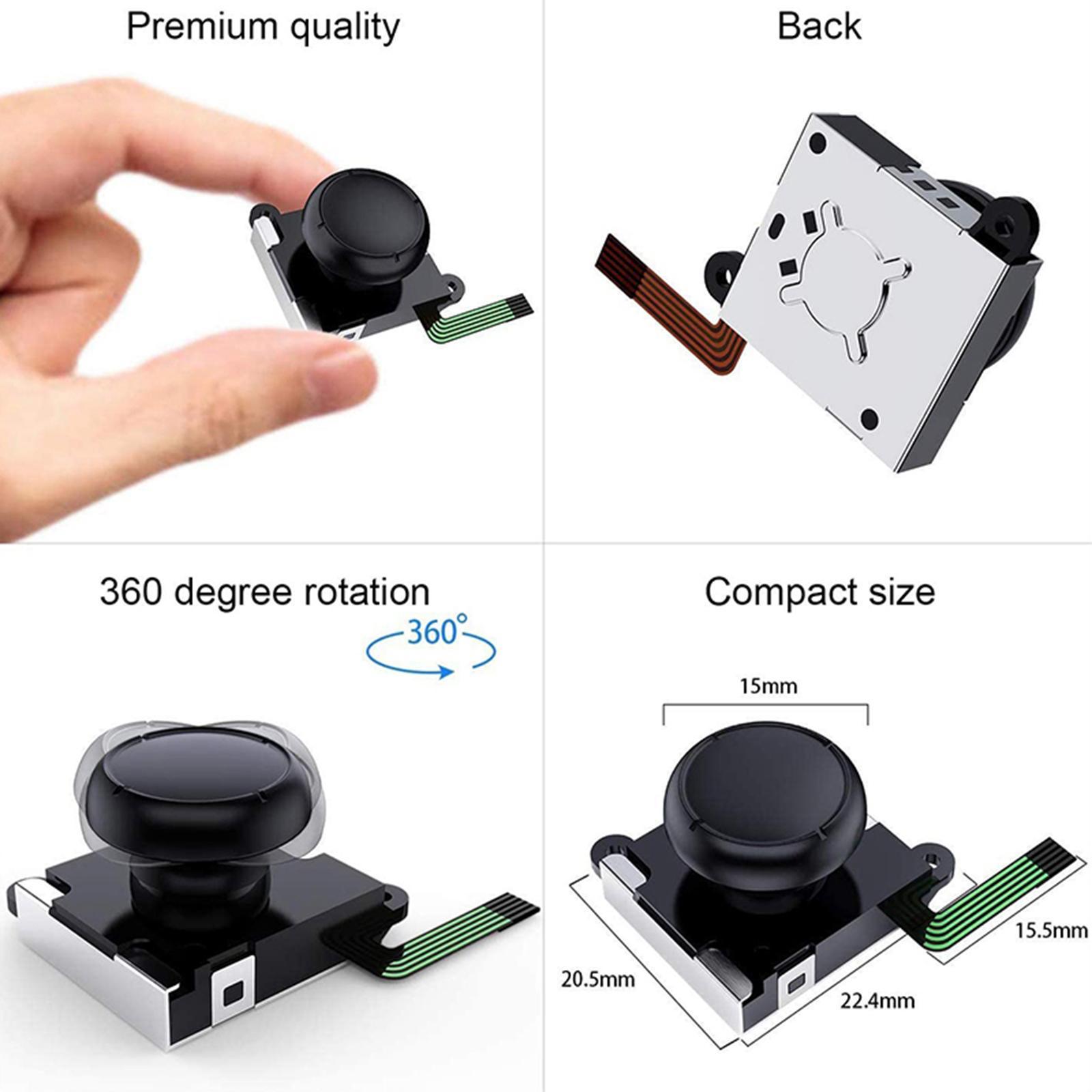 2x 3D Analog Joystick Button Rocker Set for  Switch  Game Pad