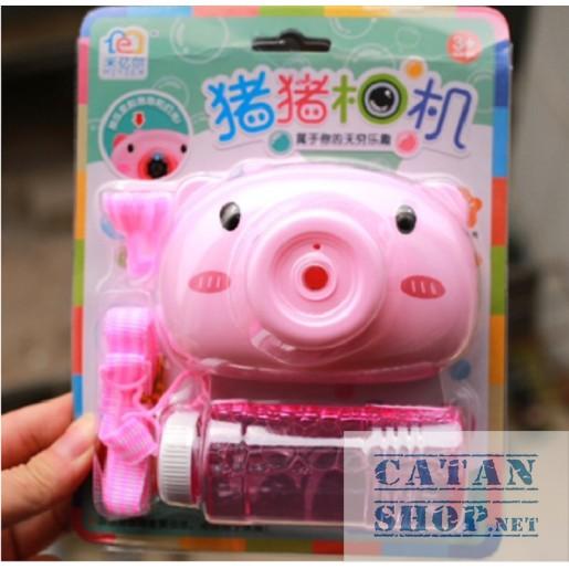 Máy Chụp Hình Heo Cute Bắn Bong Bóng Xà Bông  BB50-HeoXP