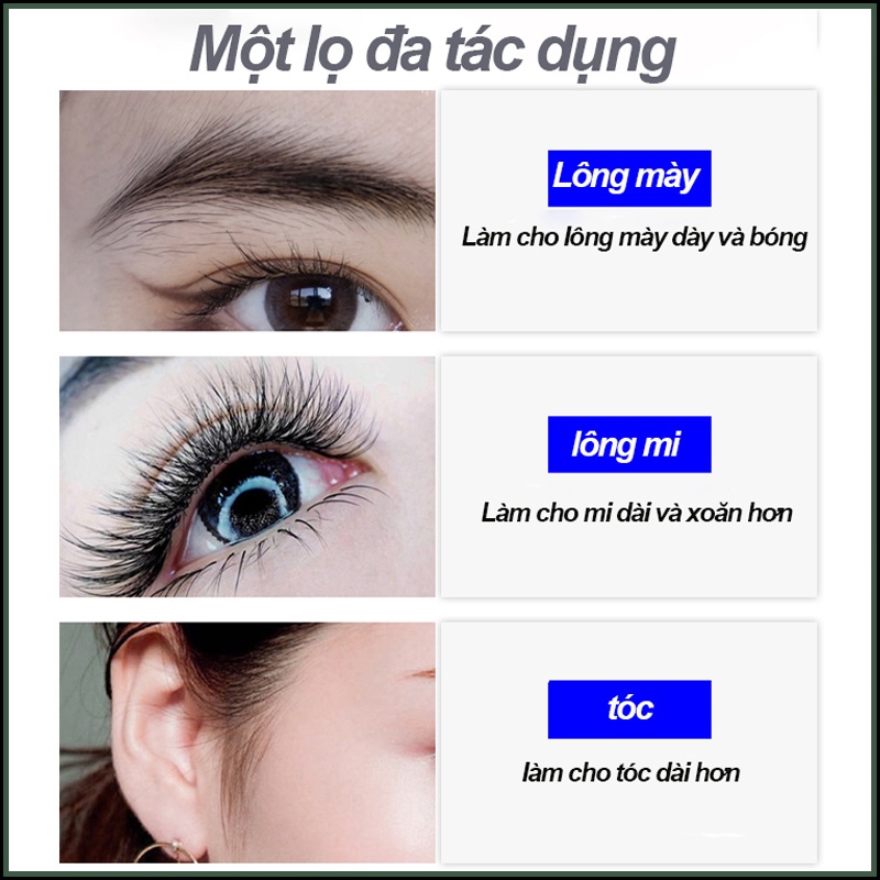 Serum Mọc Dài Lông Mi Mắt Tinh Dầu Dưỡng Lông Mi An Toàn Từ Thảo Dược , Cách có bộ mi mắt cong dài đẹp