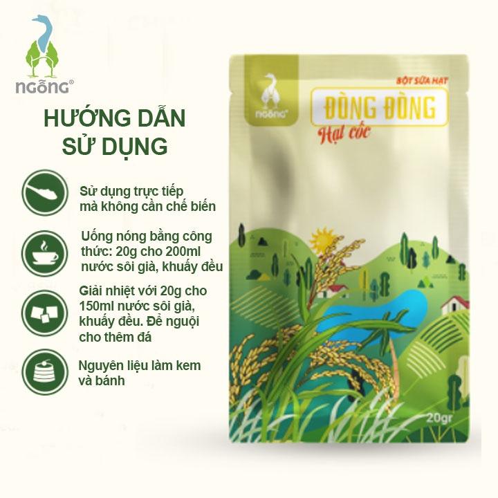 Bột Sữa Hạt Dinh Dưỡng Đòng Đòng Vàng Hạt Cốc Hộp 300gr