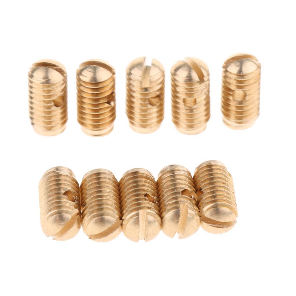 10pcs Saxophone Sax Adjust Screws for Alto Tenor Soprano Sax - Gold
