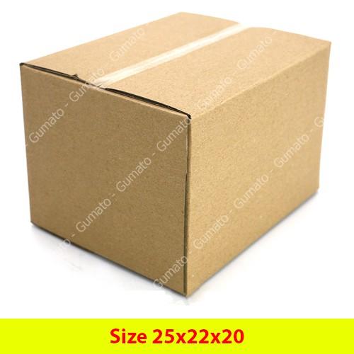 Hộp giấy, thùng carton size 25x22x20 giấy carton gói hàng Everest