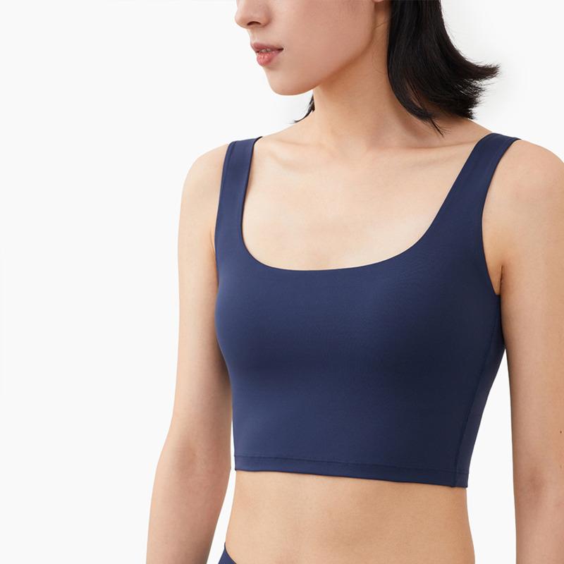 NCLAGEN Thể Thao Áo Vest Nữ Sâu Chữ U Lưng Push-Up Yoga Bra Tập Gym Tập Thể Gợi Cảm Chạy Crop Top Xe Tăng dây Đồng Màu Tập Thể Dục Hàng Đầu