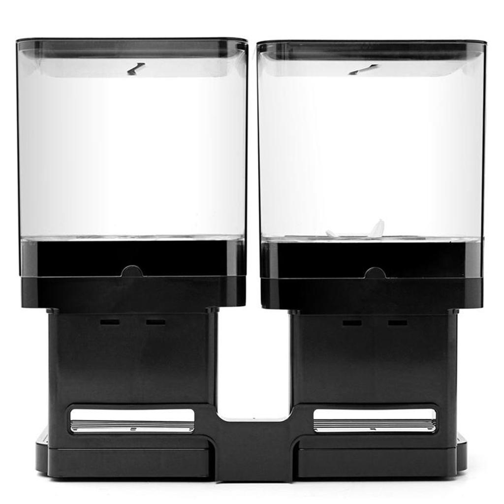 2 in 1 Grain Storage Box Dispenser Kitchen Storage Pressing Easily