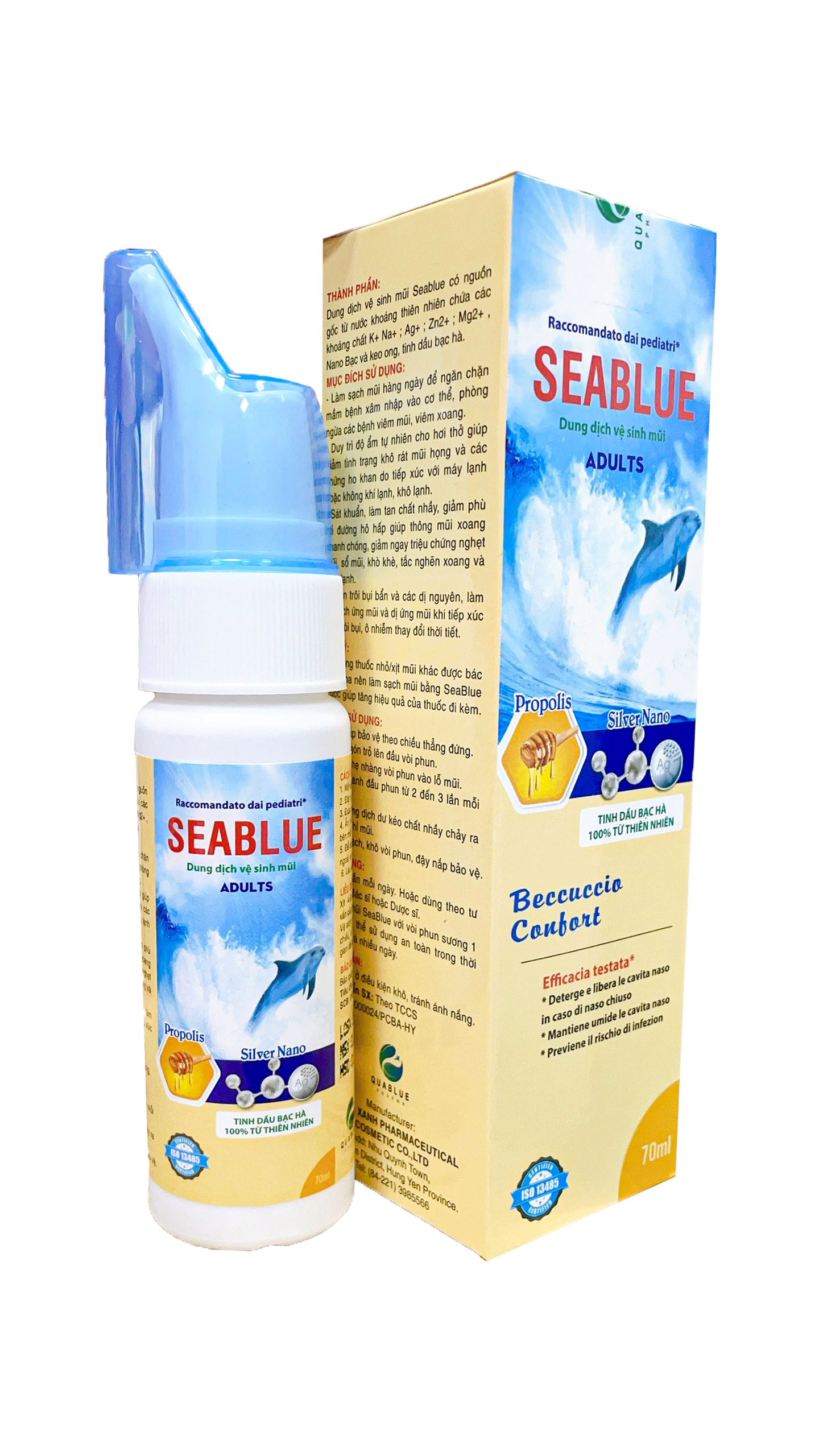 Xịt Vệ Sinh Mũi Dành Cho Người Lớn Seablue Adults - Chai/70ml