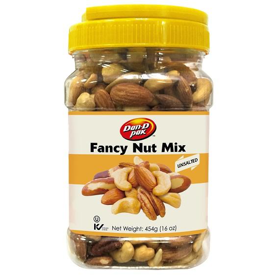 Thập cẩm ba tây, hồ đào, hạnh nhân, hạt điều Fancy 454g Dan D Pak