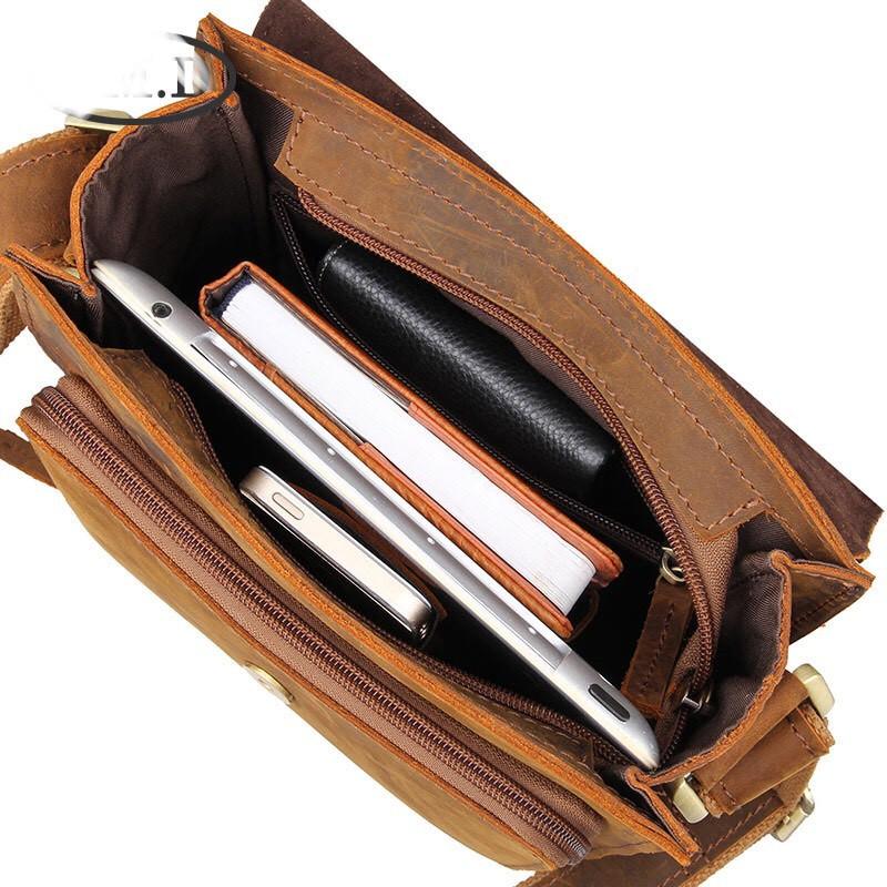 TÚI ĐEO CHÉO DA BÒ NGUYÊN MIẾNG