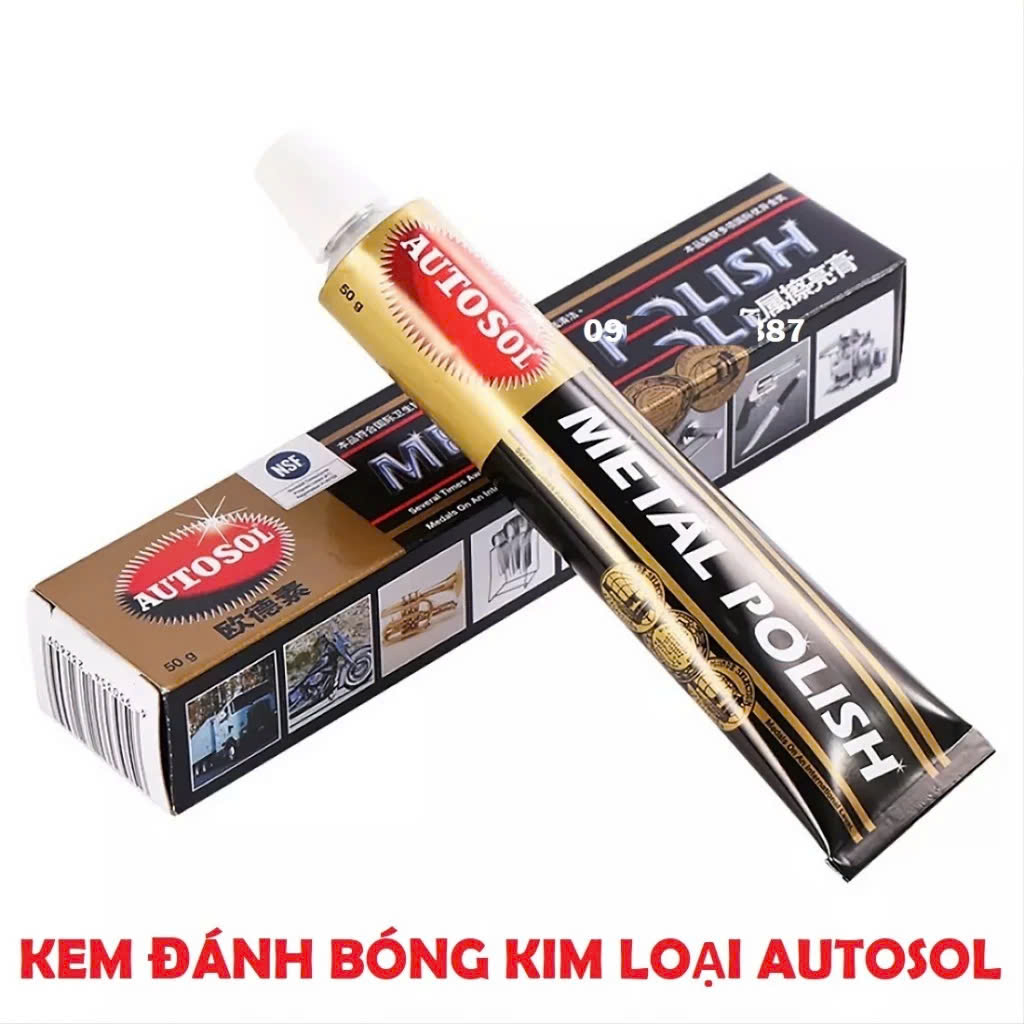 Kem Đánh Bóng Inox, Nhôm, Kim Loại – Làm Mới Xe Má ÔTo, Hàng Cao Cấp Siêu Sáng
