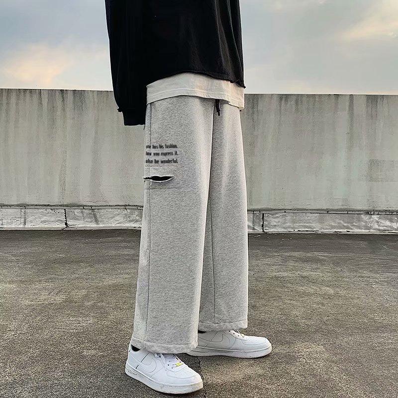 Quần dài ống rộng phong cách thời trang Hàn M-2Xl