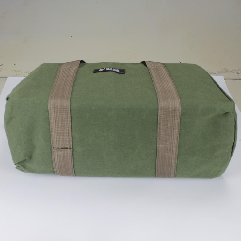 3x 12" Canvas Tool Bag Functional Green Multipurpose Toolkit Storage Tote
