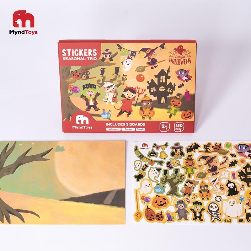 Bộ 160 Miếng Dán Stickers Myndtoys Cao Cấp 03 Chủ Đề An Toàn Cho Bé Từ 2 Tuổi