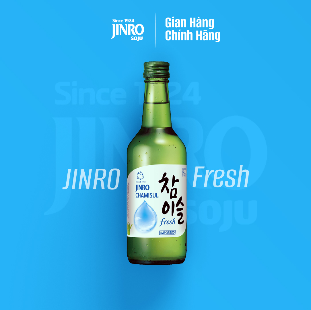 [CHÍNH HÃNG] Soju Hàn Quốc JINRO FRESH 360ml