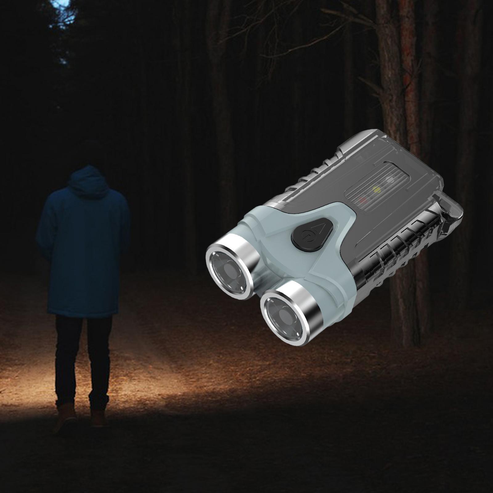 Keychain Flashlight Portable USB Handheld Torch for Outdoor Hiking Emergency