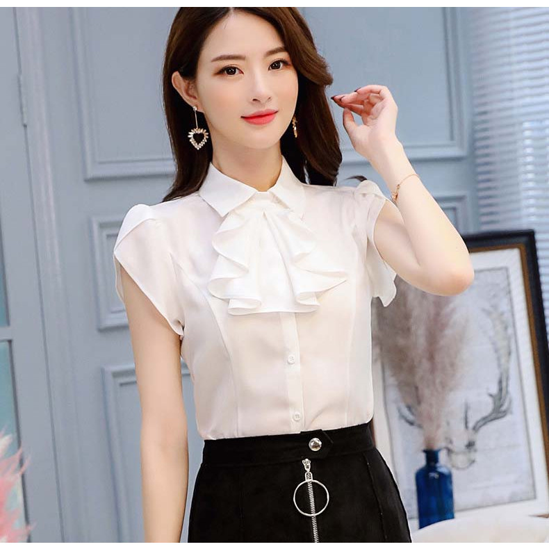 Áo sơ mi tay búp cổ bèo Mã: AM1391