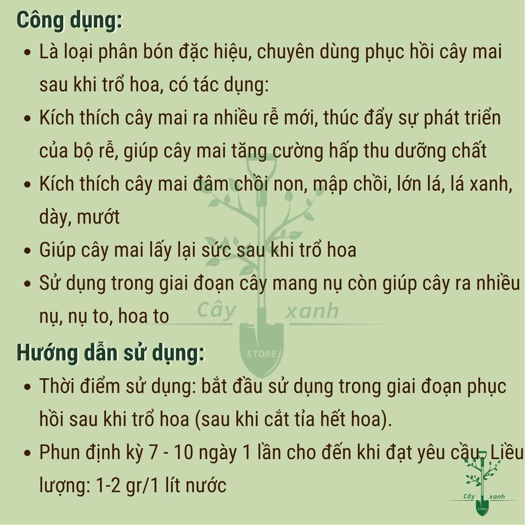 Phân Bón Phục Hồi Hoa Mai Phục Hồi Cây Mai 50gr Xanh Cây Dày Lá