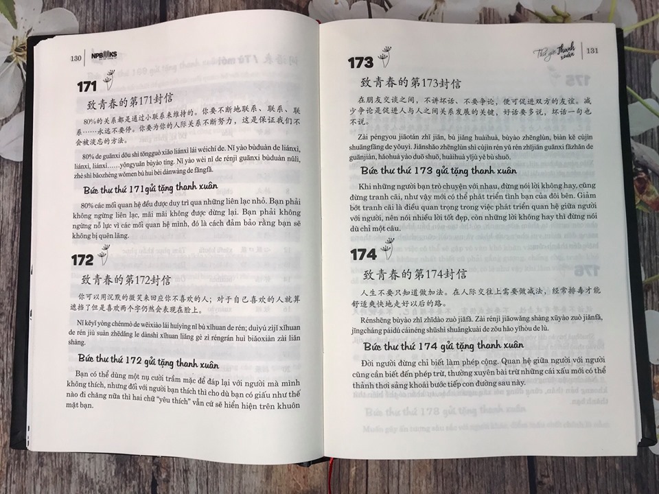 Combo 2 sách Phân tích đáp án các bài luyện dịch Tiếng Trung và gởi tôi thời thanh xuân song ngữ Trung việt có phiên âm có mp3 nghe+ DVD tài liệu