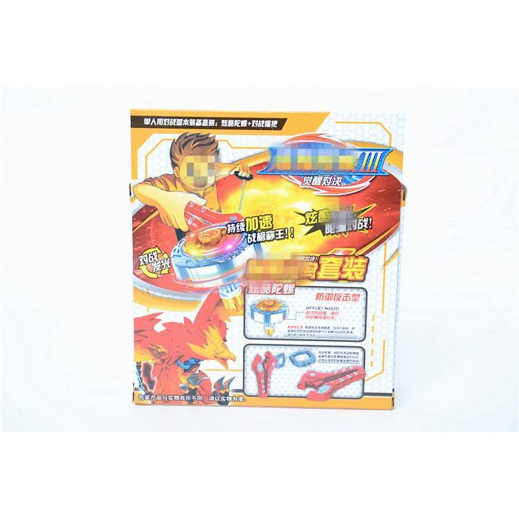 Con quay vô cực beyblade phát sáng 2 đầu quay và 1 con quay spinner bên trong