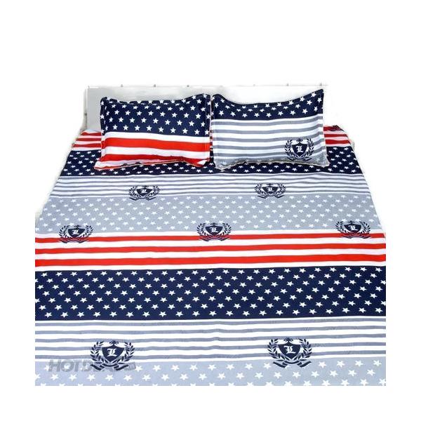 Set 5 món chăn hè ga chun Cotton Poly cỡ mỹ