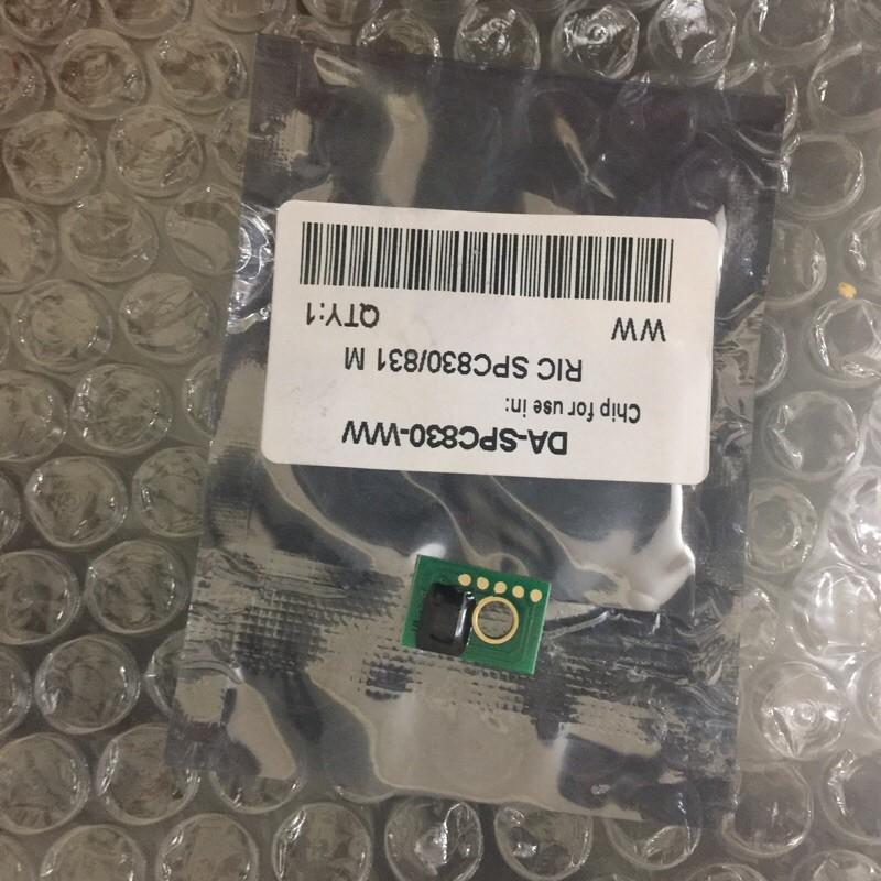 Chíp dành cho máy photocopy Ricoh MP SPC830DN/831C/K/M/Y - Chíp màu xanh/đỏ/vàng/đen